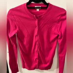 JCrew Crewneck cardigan sweater in premium ultrafine cotton in XS